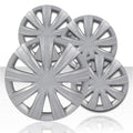 15" 9 Spoke Silver Wheel Covers with Volkswagen Jetta Style (Set of 4)