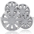 15" 9 Spoke Silver Wheel Covers with Volkswagen Jetta Style (Set of 4)