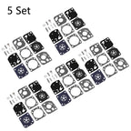 Set of 5 Carburetor Diaphragm Gasket Kit for ZAMA RB-29 RB29 C1U
