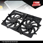 Dual Radiator Cooling Fan Assembly for Audi A5 Q3 A6 A4 Q5 (2008–2018)