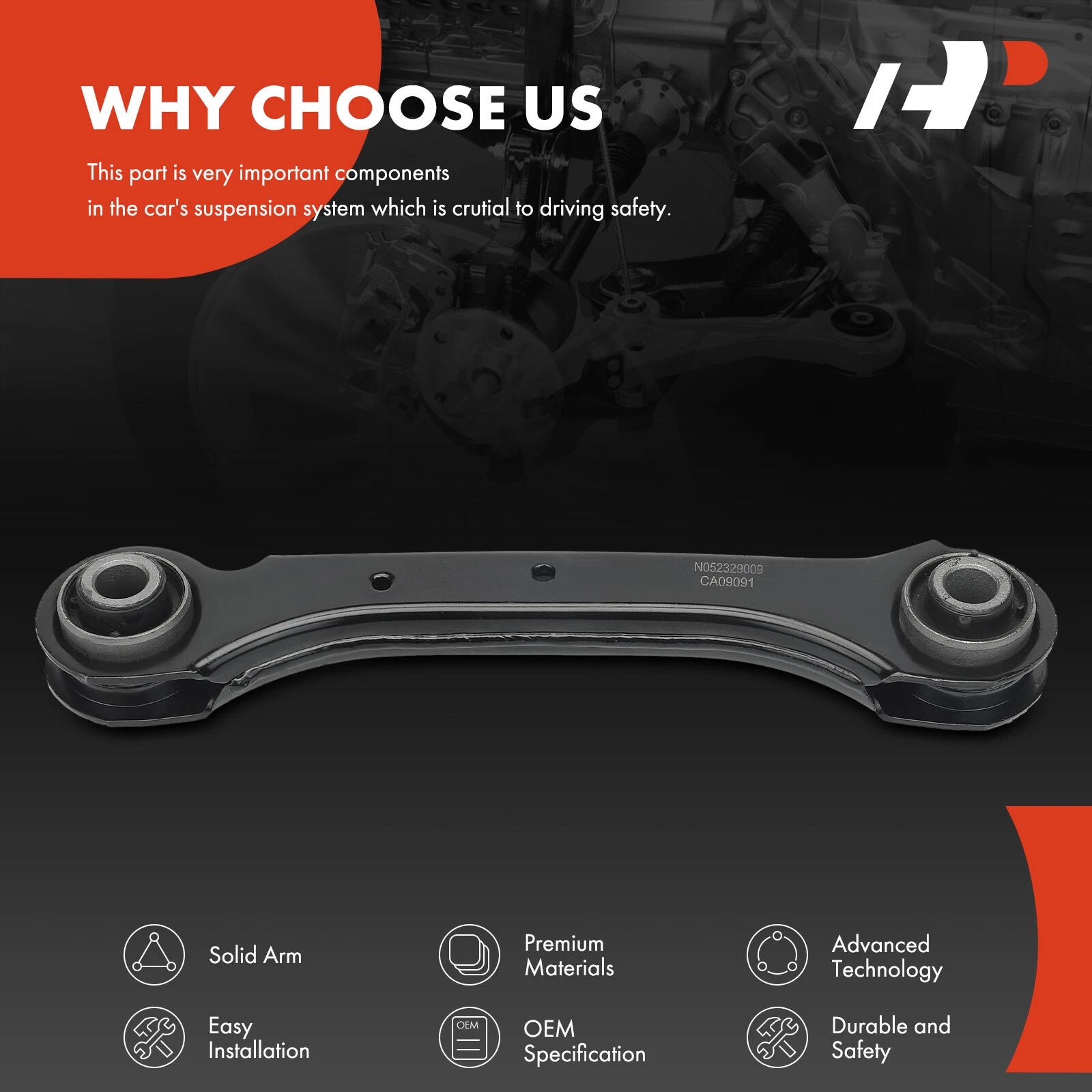 Rear Left Upper Forward Control Arm for Chevy Malibu (2016-2019)