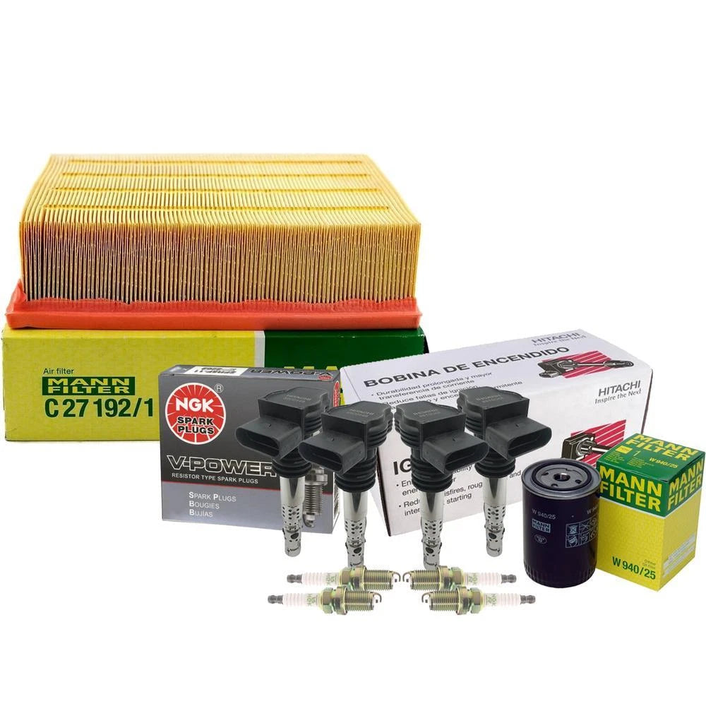Tune-Up Kit with NGK Spark Plugs & Hitachi Ignition Coils for Audi A4