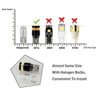 2X Amber LED Side Marker Light Bulbs for Make Model