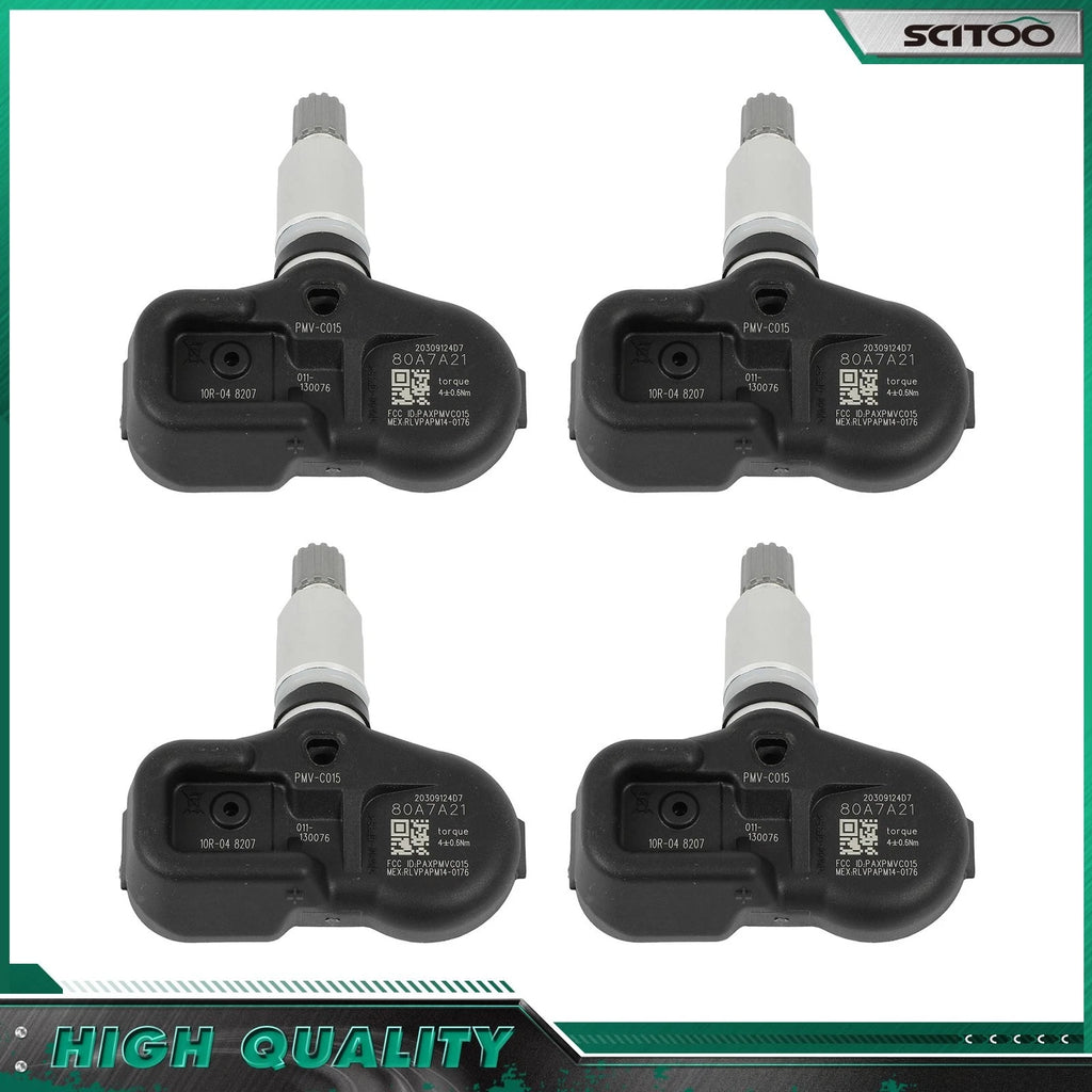 Set of 4 Tire Pressure Sensors TPMS for Toyota Camry 4Runner (2015–2022)