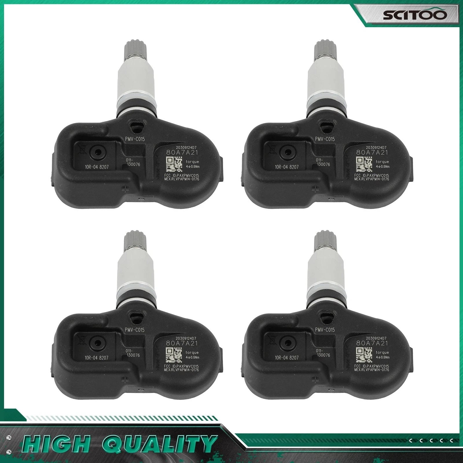 Set of 4 Tire Pressure Sensors TPMS for Toyota Camry 4Runner (2015–2022)