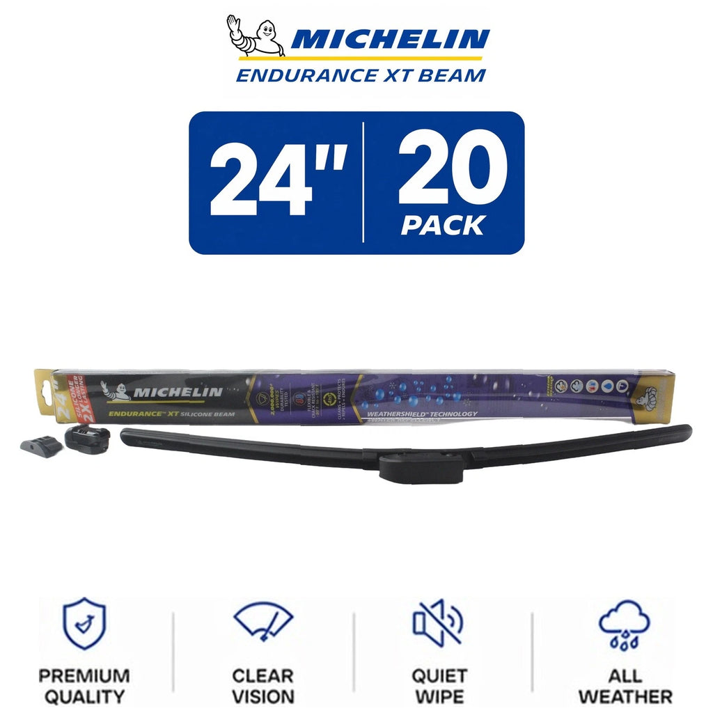 Set of 2 Michelin Endurance XT Beam Wiper Blades 24" (Fits )
