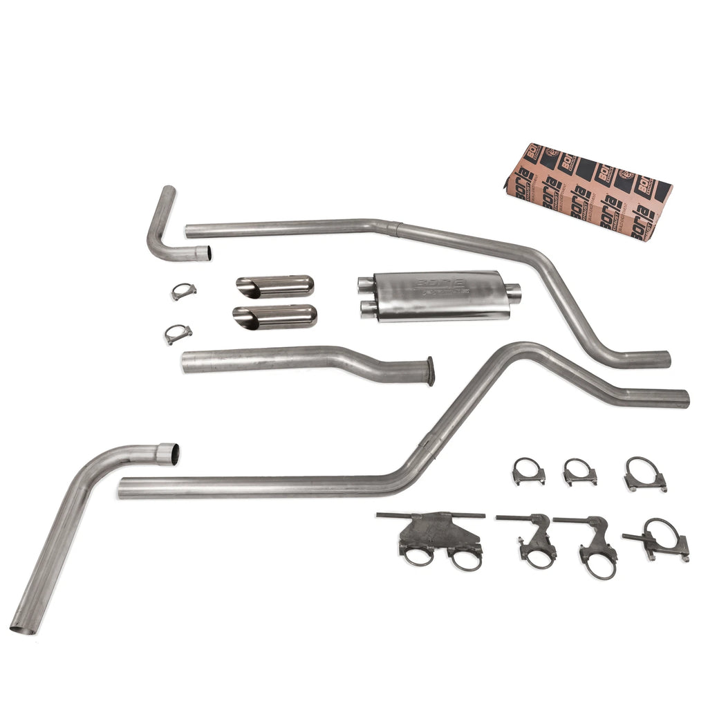 2.5" Dual Exhaust for Dodge Ram 1500 (2019–2025) Borla Pro SS SC T Side E