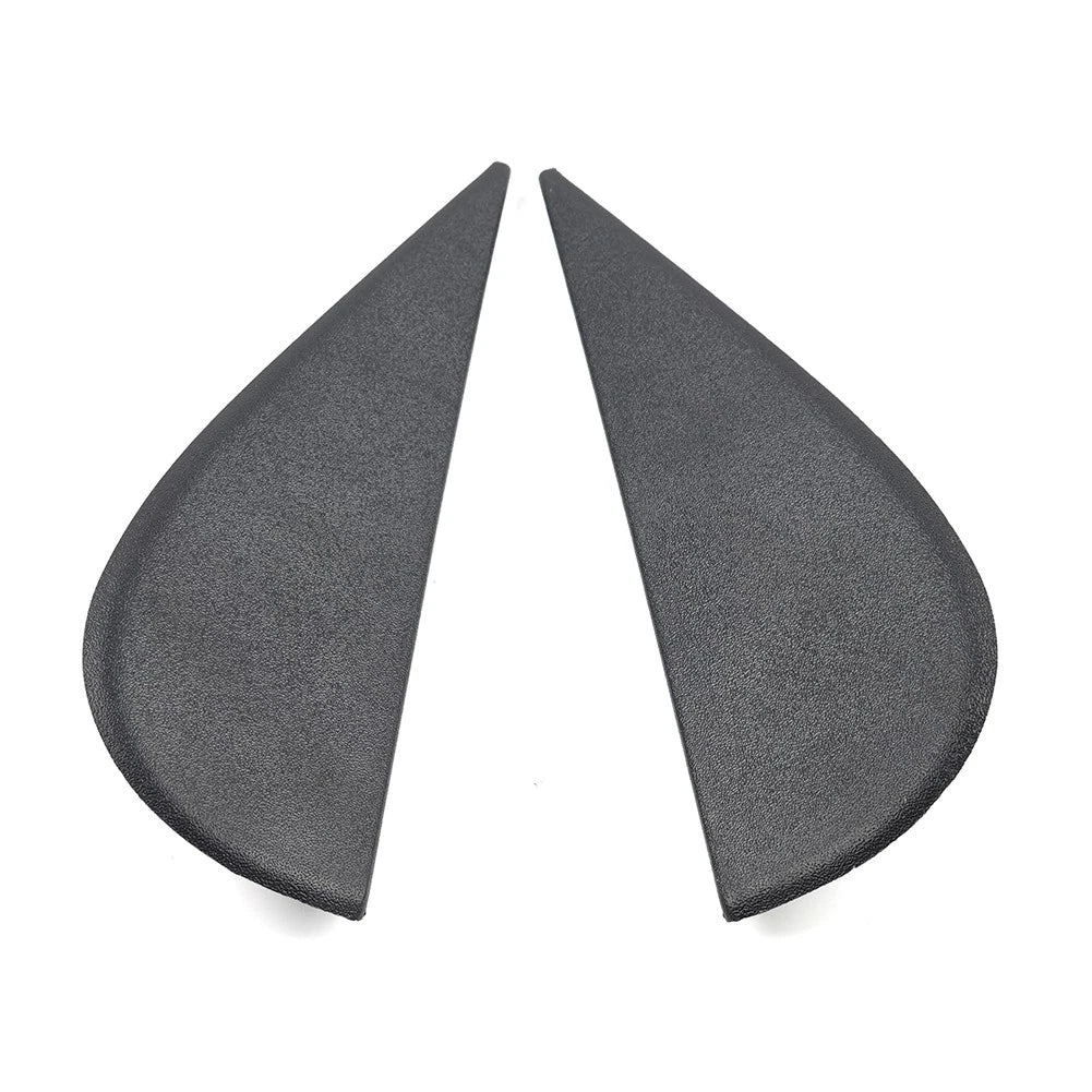 Set of 2 Door Side Mirror Triangle Flag Applique Black for Jeep Wrangler JK (2007–2018)