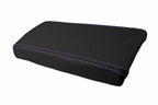 Leather Console Lid Armrest Cover for Mazda Miata MX5 (1990–1997) Purple Stitch