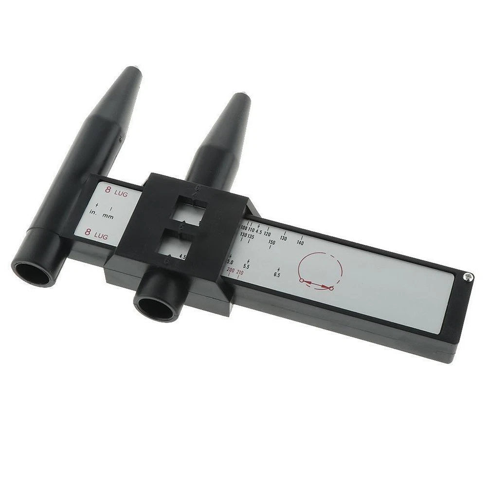 PCD Ruler for Automotive Wheel Pattern Measurement (4, 5, 6, 8 Lug)