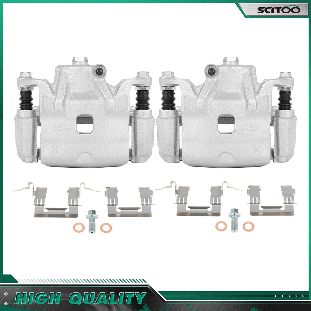 Pair Front Left Right Brake Calipers w/ Bracket for Nissan Altima (2007–2013)