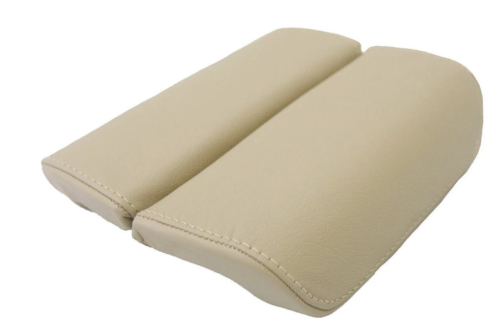 Leather Synthetic Center Console Armrest Cover for Lincoln MKS (2009–2016) Beige
