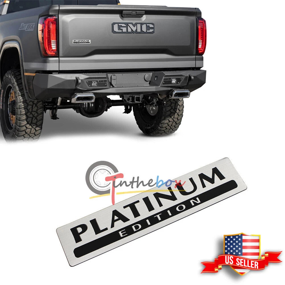 Aluminum Rear Fender Trunk Emblem Badge for Car 