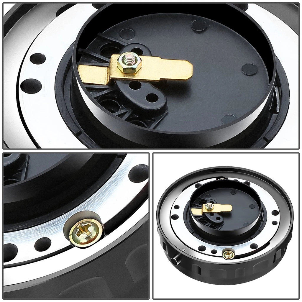 Steering Wheel Quick Release Hub Adapter Kit for Universal Vehicles (J2)
