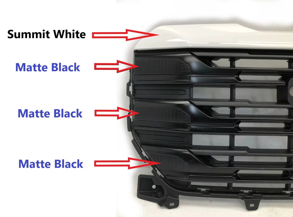 Front Upper Grille for GMC Sierra 1500 (2022–2024) #56 Summit White