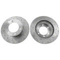 2 x Front Slotted Brake Rotors for Prado 90 95 Series (1996–2002)