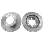 2 x Front Slotted Brake Rotors for Prado 90 95 Series (1996–2002)