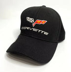 Cap Hat Black Flexfit Style for Chevy Corvette C6 (2005–2013)