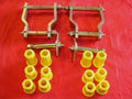Greaseable Extended Front Shackles + Pins & Poly Bushes for Hilux RN105-RN106