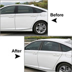 6Pcs Carbon Fiber Look Door Window Trim Covers for Honda Accord (2018-2021)