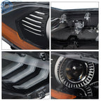 Black Projector LED Headlight for Ford Mustang (2018-2020)