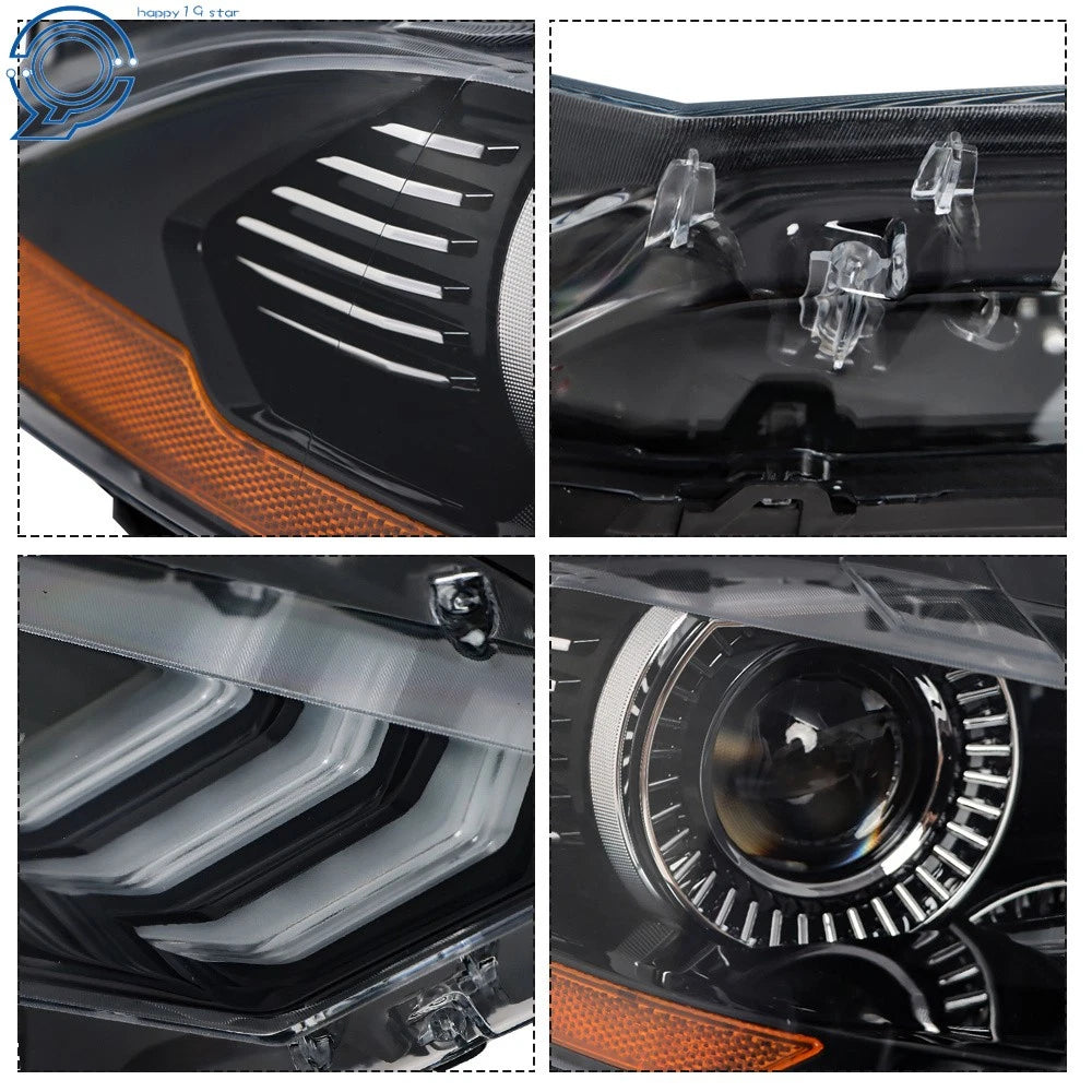Black Projector LED Headlight for Ford Mustang (2018-2020)