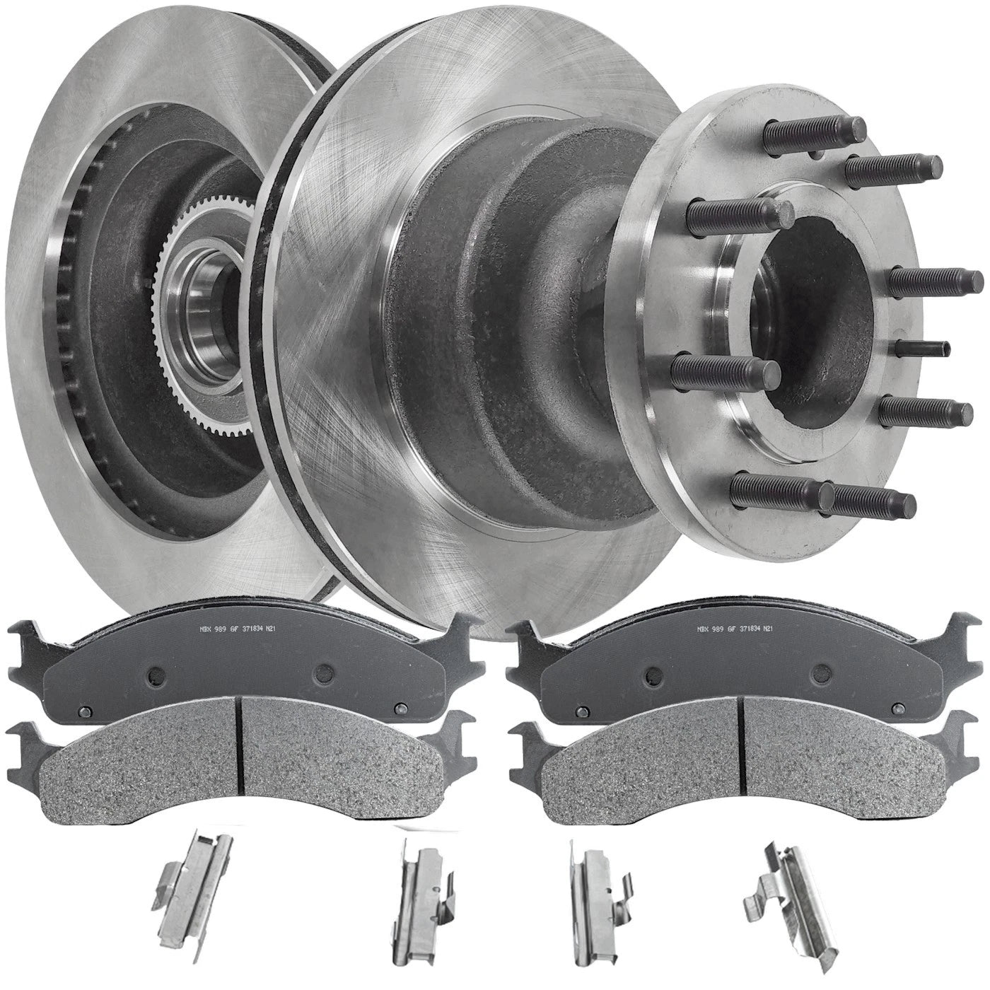 Brake Disc Rotors and Pads Kit for Ford E350 E450 Super Duty
