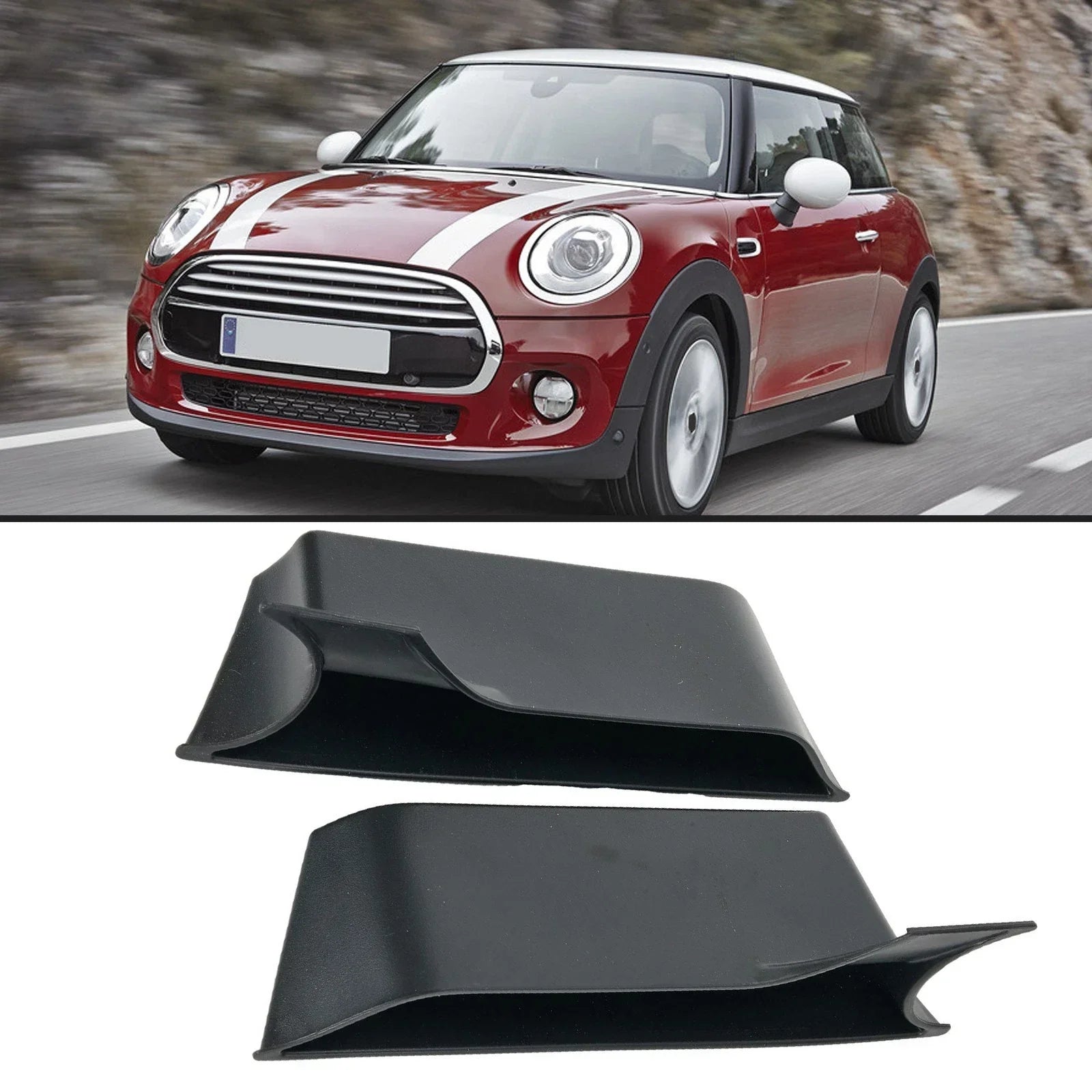 Car Door Storage Box ABS Black for MINI Cooper F56 (2014���2021)