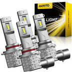 2X 9005+9006 LED Headlight Hi/Low Beam Bulb 6500K 200W for