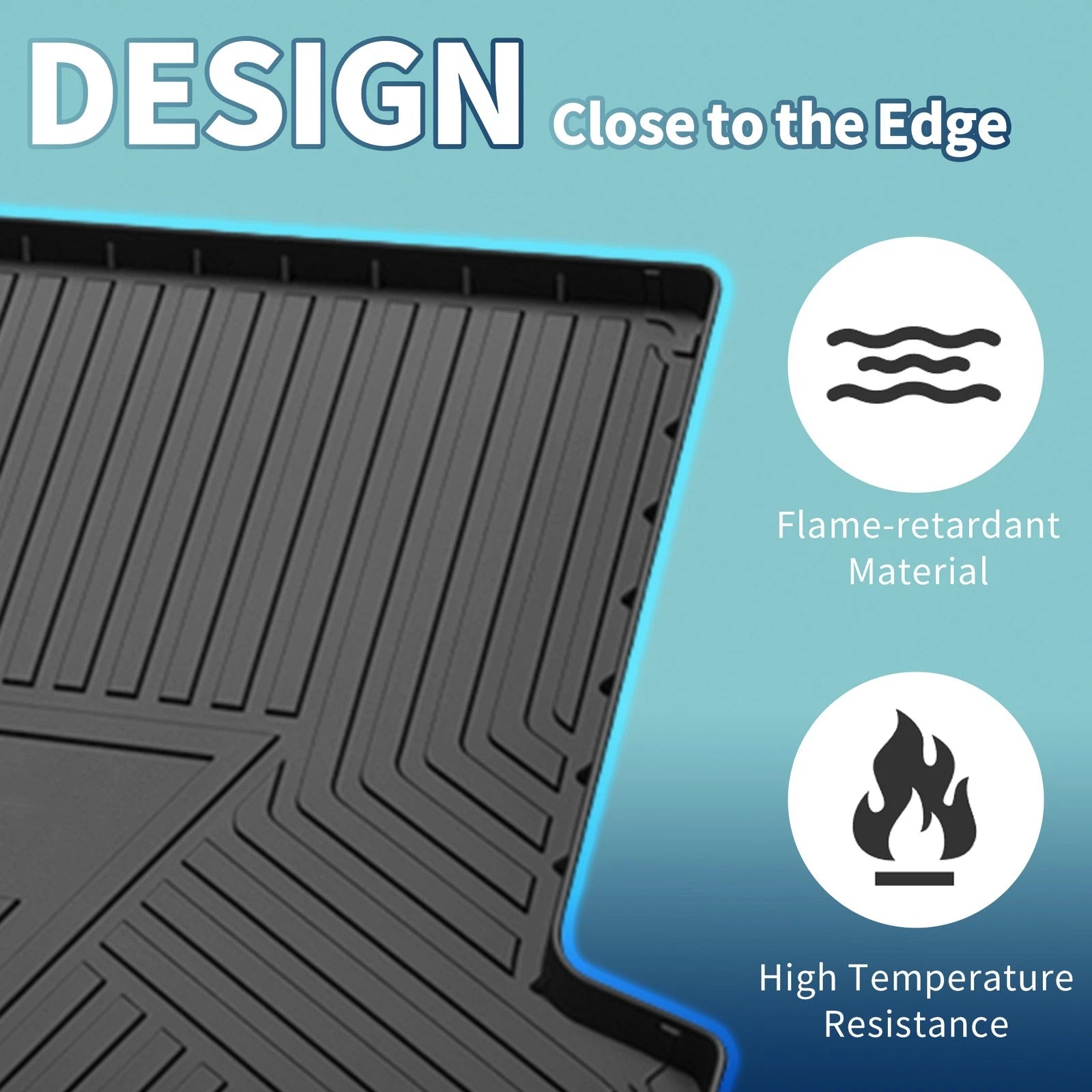 Cargo Liner Rear Trunk Mat for Mercedes-Benz GLC Coupe (2017–2023) TPE 1 Pc