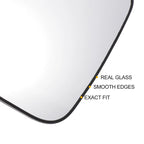 Left Side White Mirror Glass for Hyundai Sonata (2020–2022)