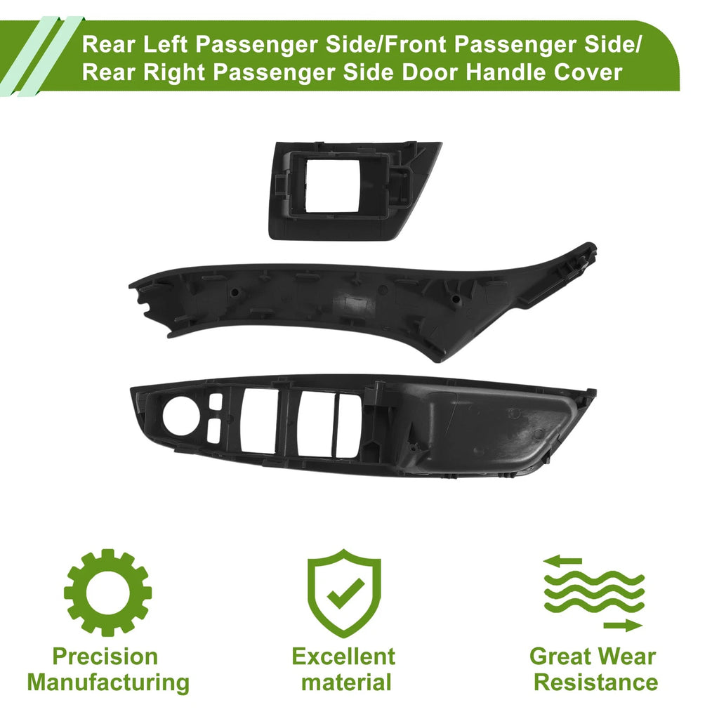 Door Panel Handle Pull Trim Cover for BMW 5 Series (2011–2016) Black
