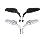 Rear View Mirrors for Harley Touring Electra Street Road Glide Chrome/Black