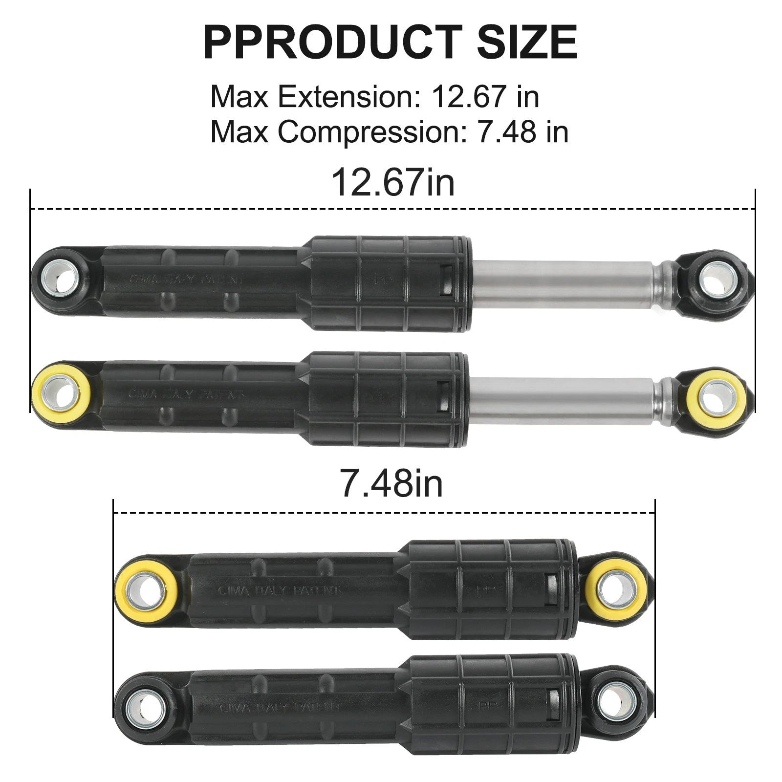 Set of 4 Washer Shock Absorbers for Samsung