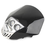 6W LED Headlight Lamp for Universal Dirt Pit Bike Black