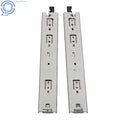 Set of 2 Heavy-Duty Drawer Slides with Lock for Universal Use (14")