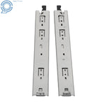 Set of 2 Heavy-Duty Drawer Slides with Lock for Universal Use (14")