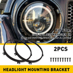 7 Inch Headlight Ring Mounting Bracket for Jeep Wrangler JK JKU (2007–2018)