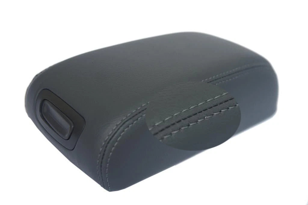 Center Console Armrest Cover for Hyundai Tucson (2005–2009) Gray Leather
