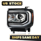 HID/Xenon Headlight with Bulb & Ballast for GMC Sierra 1500 (2016–2018)