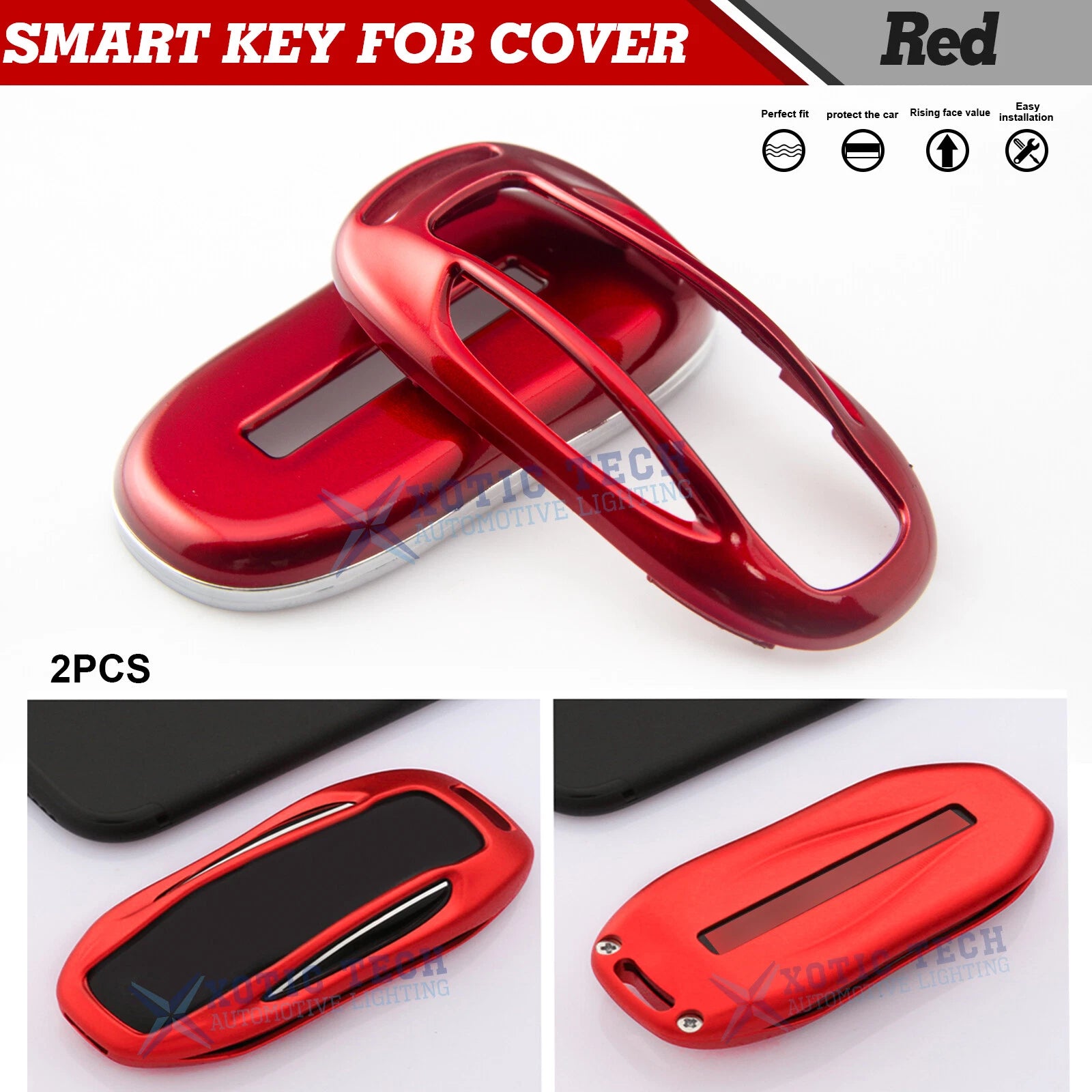 Smart Remote Key Shell Case for Tesla Model X (2016–2023)