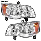 Set of 2 Headlights for Dodge Grand Caravan (2011–2020) & Chrysler Town & Country (2008–2016)