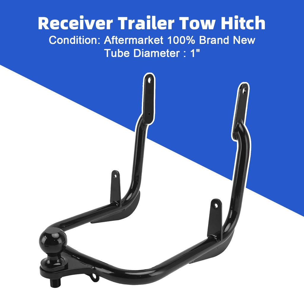 Receiver Trailer Tow Hitch for Harley Touring Electra Street Glide FLHX (2009–2023) Black