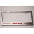 Stainless Steel Plate Frame w/Black Brushed "SS" Inlay for 2010-13 Chevy Camaro