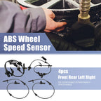 Set of 4 ABS Sensors No. 57450TA0A01 for Honda Accord (2008–2012)