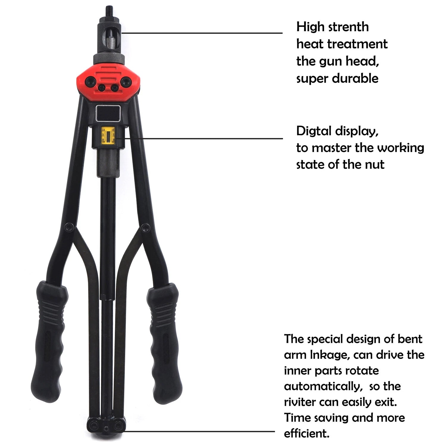 Rivet Gun Kit for Hand Nut Riveter 440mm (Rivnut Thread Setting Tool)