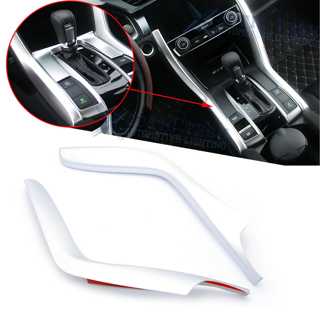 ABS Chrome Gear Shift Frame Cover Trims for Honda Civic 2016–2021