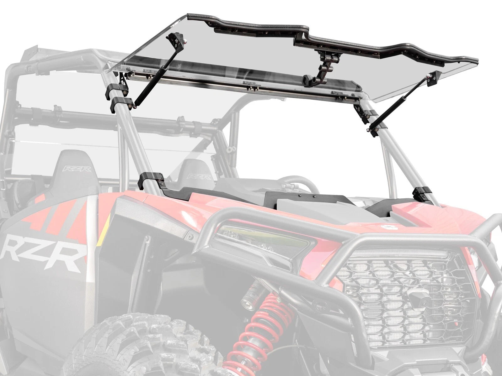 SuperATV Polycarbonate Flip Windshield for Polaris RZR XP (2024+)
