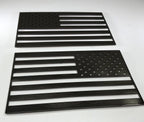 Stainless Steel American Flag Emblems Decal Stickers Set for Cars Trucks (2000–2020)