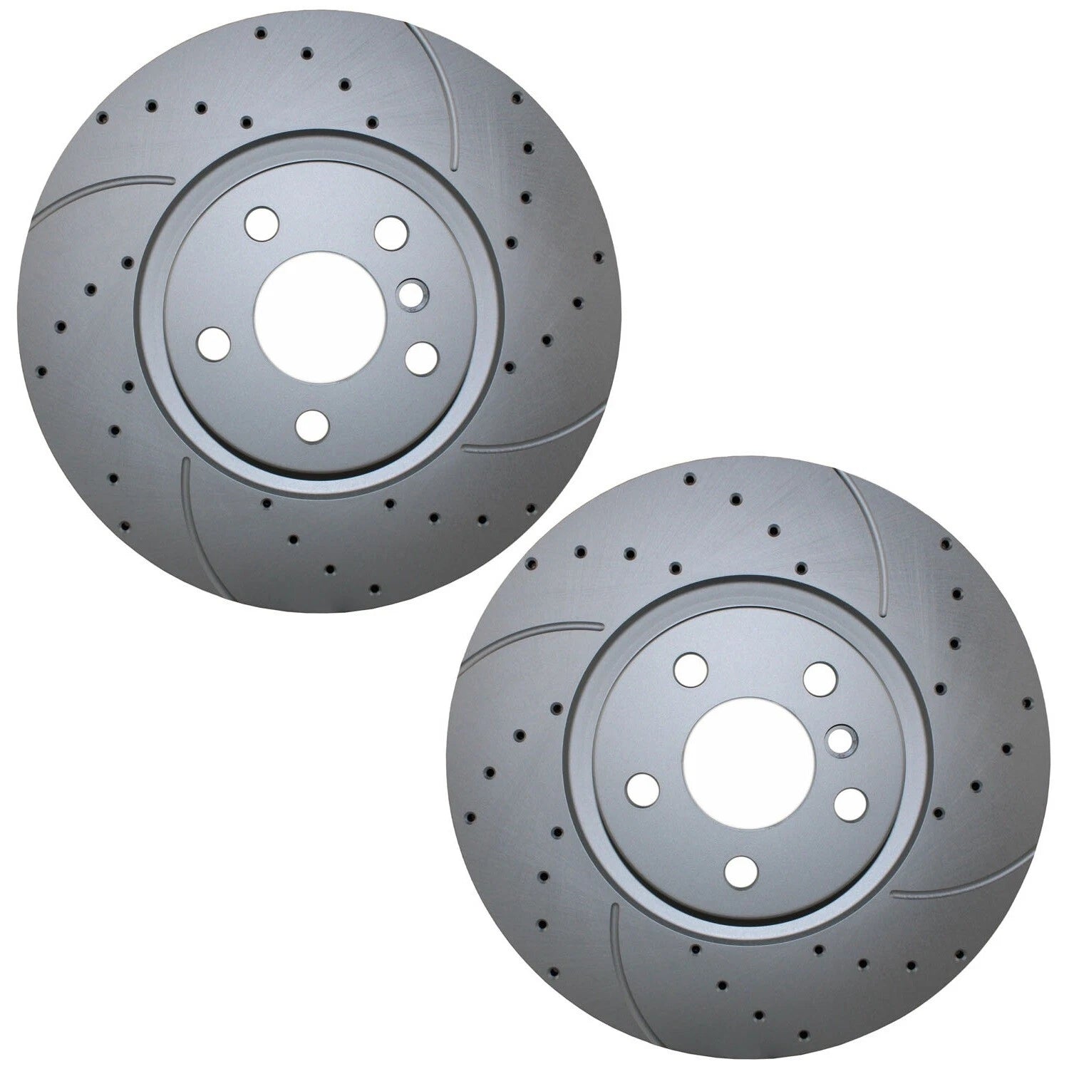 Set of 2 Front Drilled 300mm Brake Rotors for Mini F39 F48 F60